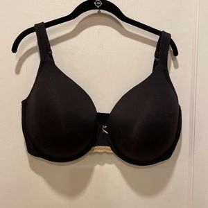 EUC black Cacique lightly lined full coverage bra size 40H
